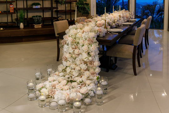 Tantalus Blush Cascade Tablescape