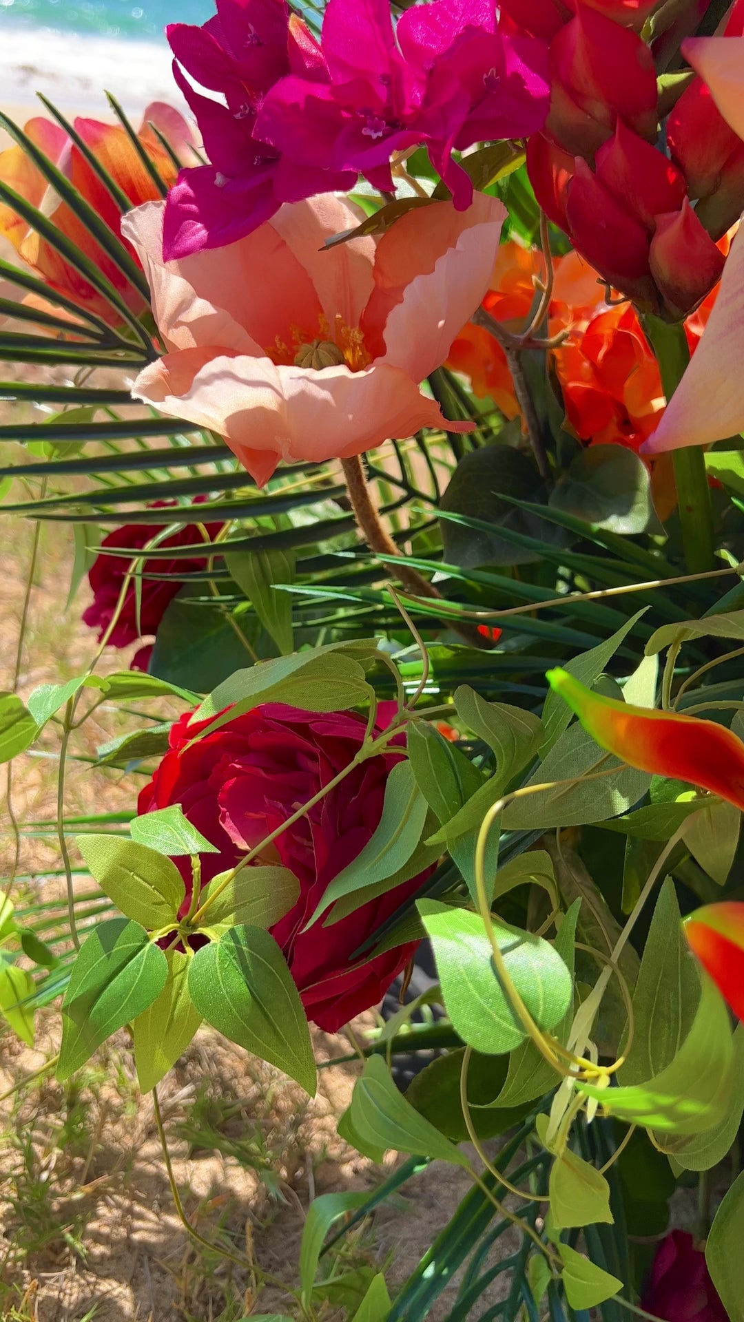 Set of 6   Aloha Aisle Flowers Arrangements  ✨ ✨ Eco-Chic Wedding Flowers for Your Hawaii Dream